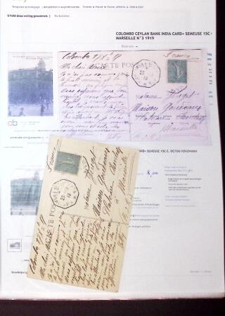 1830-1961, Ensemble de 296 cartes et lettres avec principalement