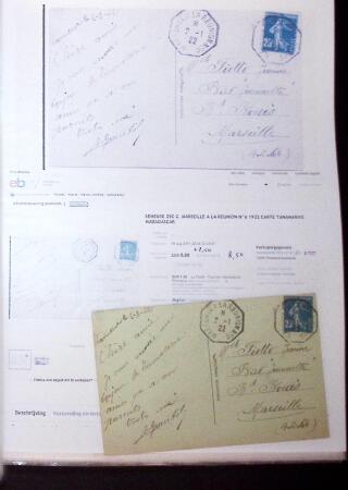 1830-1961, Ensemble de 296 cartes et lettres avec principalement