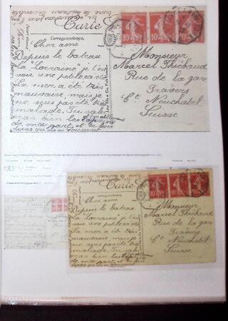 1830-1961, Ensemble de 296 cartes et lettres avec principalement