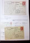 1830-1961, Ensemble de 296 cartes et lettres avec principalement