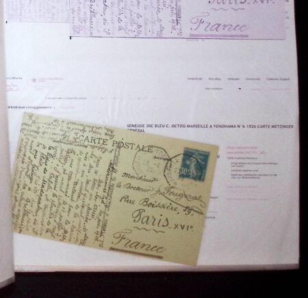 1830-1961, Ensemble de 296 cartes et lettres avec principalement