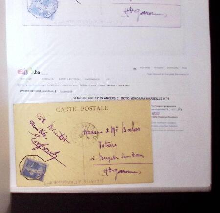 1830-1961, Ensemble de 296 cartes et lettres avec principalement