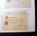 1830-1961, Ensemble de 296 cartes et lettres avec principalement