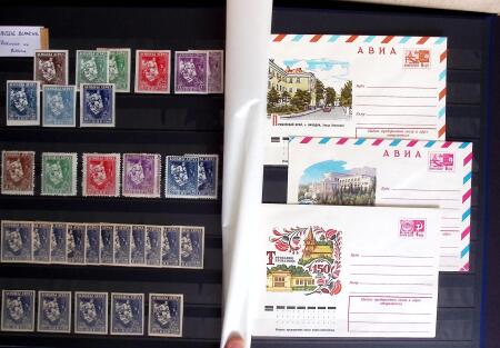 1858-1990, Mint & used collection of Russia in three