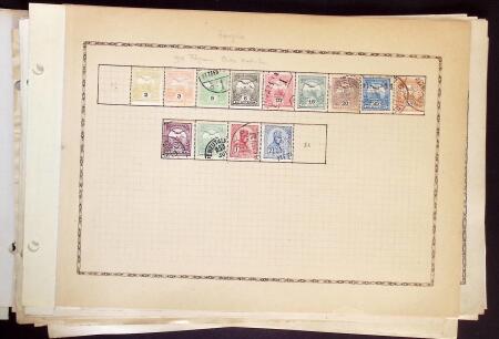 1874-1940 Old-time Hungary collection on pages, plus