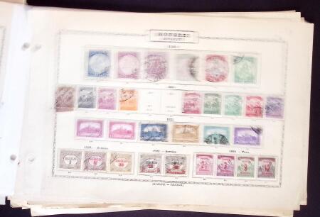 1874-1940 Old-time Hungary collection on pages, plus