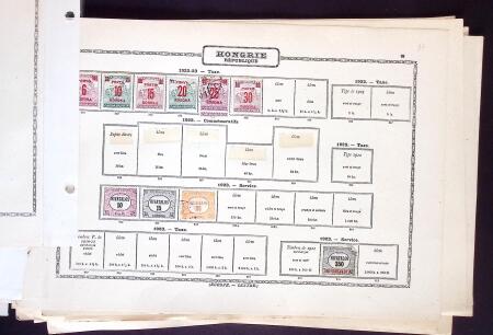 1874-1940 Old-time Hungary collection on pages, plus