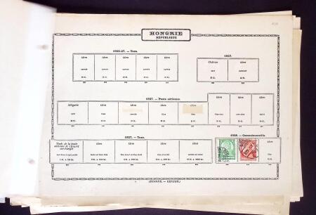 1874-1940 Old-time Hungary collection on pages, plus