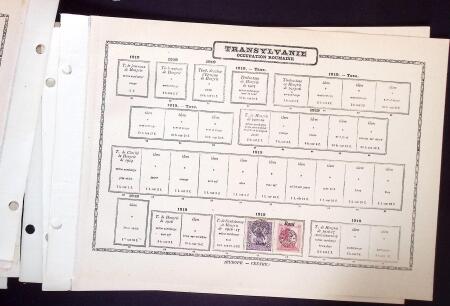 1874-1940 Old-time Hungary collection on pages, plus