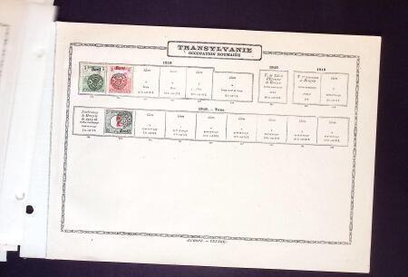1874-1940 Old-time Hungary collection on pages, plus