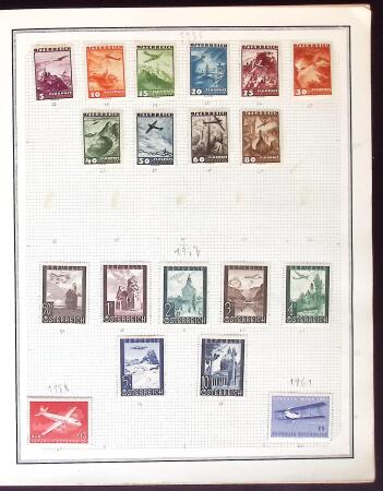 1874-1940 Old-time Hungary collection on pages, plus