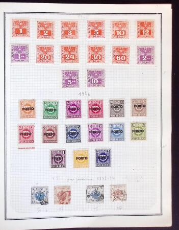 1874-1940 Old-time Hungary collection on pages, plus