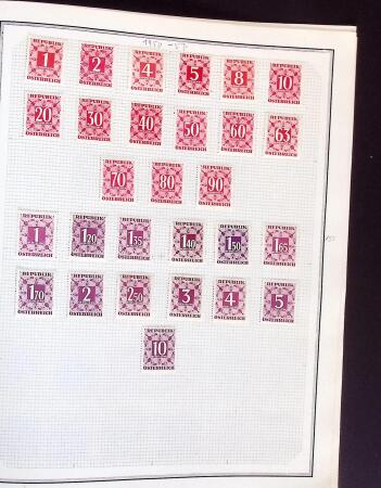 1874-1940 Old-time Hungary collection on pages, plus