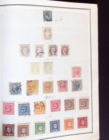 1874-1940 Old-time Hungary collection on pages, plus