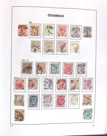 1850-2000 Mint & used collection of Austria in three