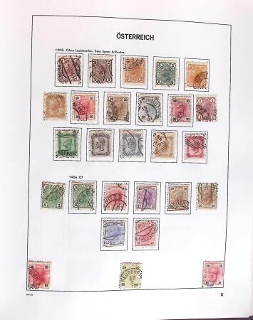 1850-2000 Mint & used collection of Austria in three