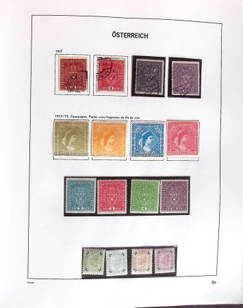 1850-2000 Mint & used collection of Austria in three