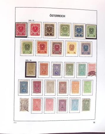 1850-2000 Mint & used collection of Austria in three