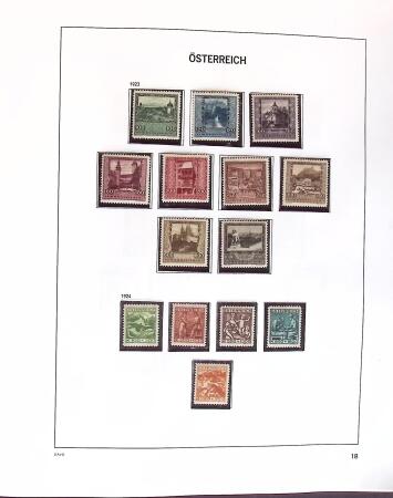 1850-2000 Mint & used collection of Austria in three