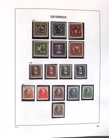 1850-2000 Mint & used collection of Austria in three