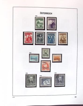 1850-2000 Mint & used collection of Austria in three