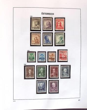 1850-2000 Mint & used collection of Austria in three