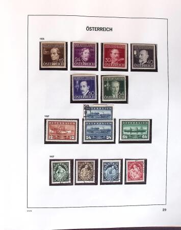 1850-2000 Mint & used collection of Austria in three