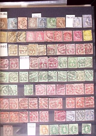 1854-2010 Collection de Suisse, obl. au début, puis