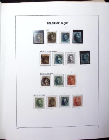 1849-2010 Mint & used collection of Belgium in 9 DAVO