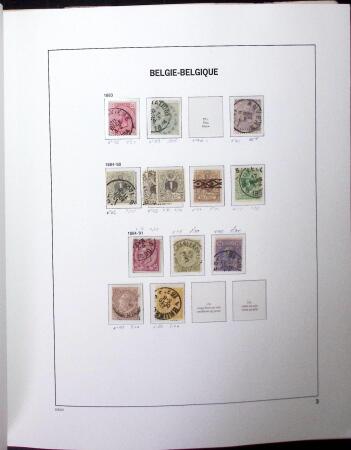 1849-2010 Mint & used collection of Belgium in 9 DAVO