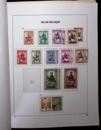 1849-2010 Mint & used collection of Belgium in 9 DAVO