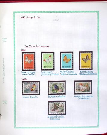 1894-2005, ASIA: Various countries in 8 albums a stockbooks