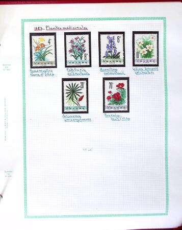 1894-2005, ASIA: Various countries in 8 albums a stockbooks