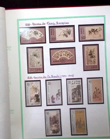 1894-2005, ASIA: Various countries in 8 albums a stockbooks