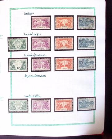 1880-2012, Ensemble de colonies françaises en 19 albums