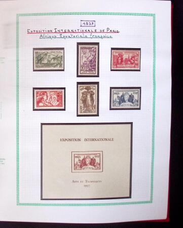 1880-2012, Ensemble de colonies françaises en 19 albums