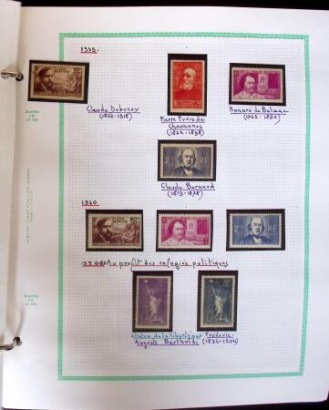 1849-2000, Collection de France en 16 albums et classeurs,
