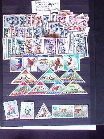 1860-1980, Selection of countries on album pages with