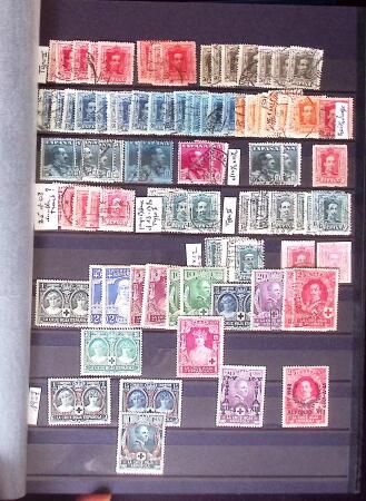 1850-2000, Selection of Spain in six stockbooks showing