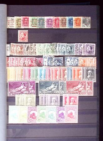 1850-2000, Selection of Spain in six stockbooks showing