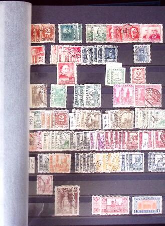 1850-2000, Selection of Spain in six stockbooks showing