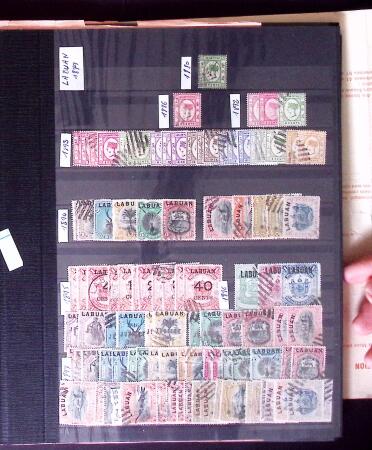 1855-1995 BRITISH EMPIRE selection on stockpages showing