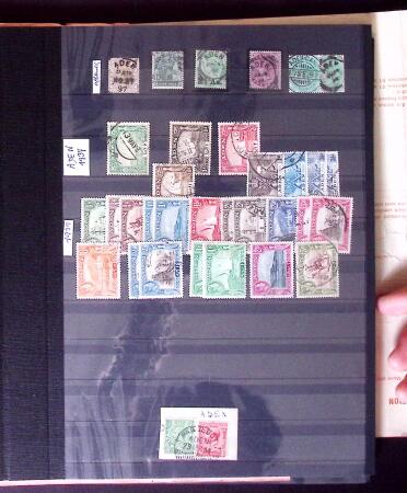 1855-1995 BRITISH EMPIRE selection on stockpages showing