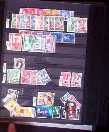1855-1995 BRITISH EMPIRE selection on stockpages showing