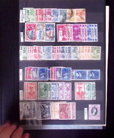 1855-1995 BRITISH EMPIRE selection on stockpages showing