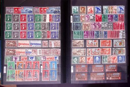 1850-1997, Selection of Switzerland in seven stockbooks