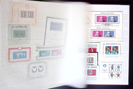 1850-1997, Selection of Switzerland in seven stockbooks