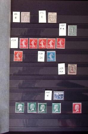 1900-95, Belle collection de France en neuf classeurs,
