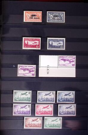1900-95, Belle collection de France en neuf classeurs,