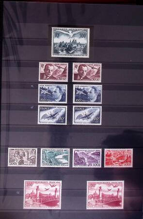 1900-95, Belle collection de France en neuf classeurs,